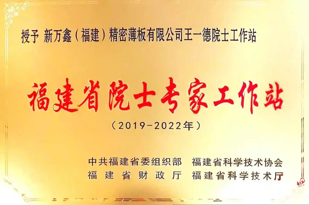 Fujian Provincial Academician and Expert Workstation for Advanced CRGO Steel Research - Newwanxin