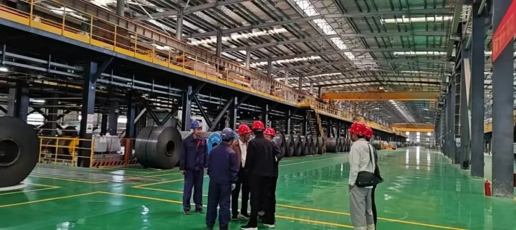 Grain oriented electrical steel production area